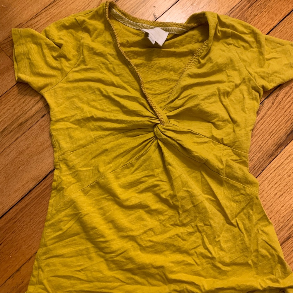 Yellow Twist Blouse